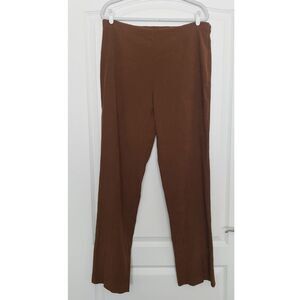Coldwater Creek Mocha Mousse Wide Leg Dress Pants Size L16 Office Casual Capsule